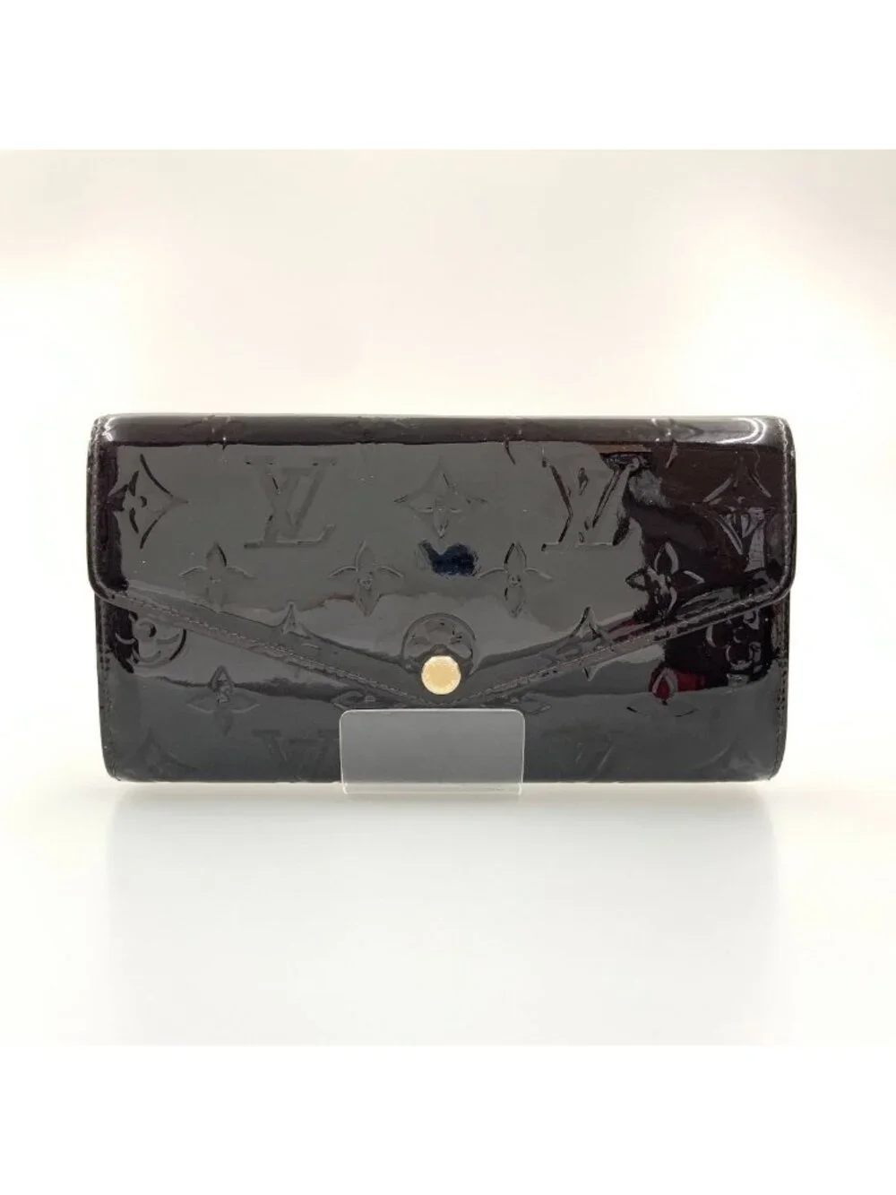 Louis Vuitton Monogram Vernis Portefeuille Sarah Bifold Wallet Purple